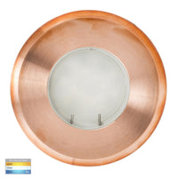 Thumbnail for 12v DC Ollo MR16 TRI Colour LED Recessed Step or Inground Light in Copper- HV19022T-CP