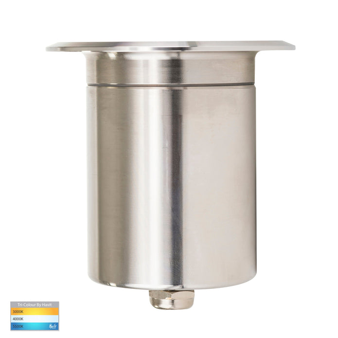 HV19022T-SS316 - HV19042T-SS316 - Ollo 316 Stainless Steel TRI Colour LED Step or Inground Light