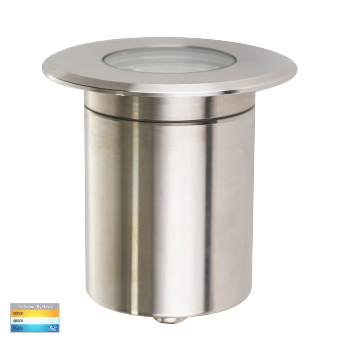 HV19022T-SS316 - HV19042T-SS316 - Ollo 316 Stainless Steel TRI Colour LED Step or Inground Light