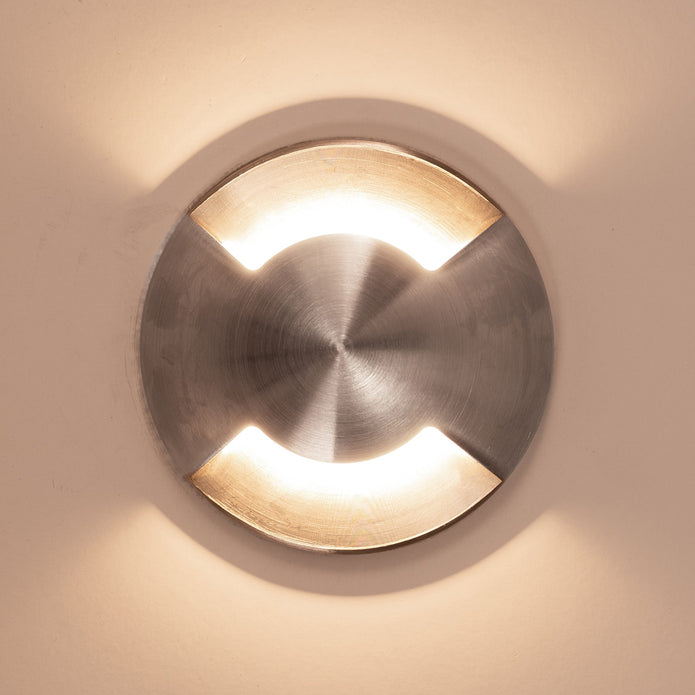 HV19072T - Viale 316 Stainless Steel TRI Colour LED Double Driveway Light