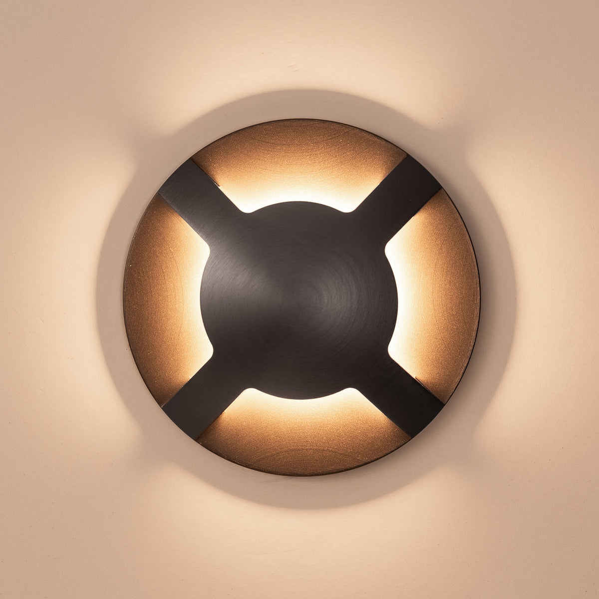 HV19092T-GPH - Viale Graphite Coloured Brass TRI Colour LED Four Way Driveway Light