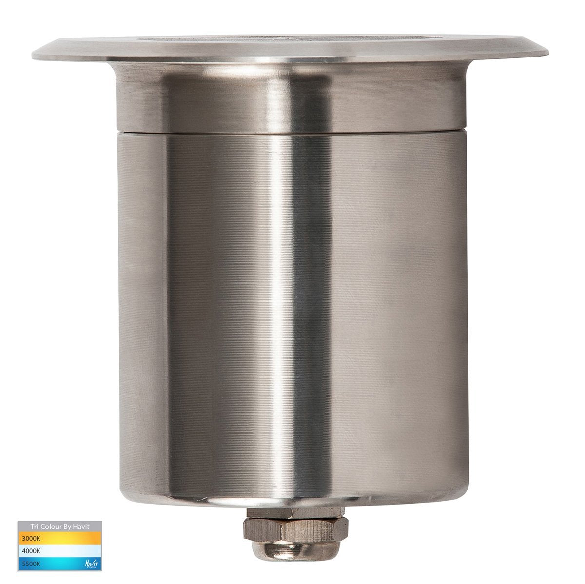 12v DC Viale MR16 Recessed with Grill Driveway Light in 316 Stainless Steel- HV19102T-SS316