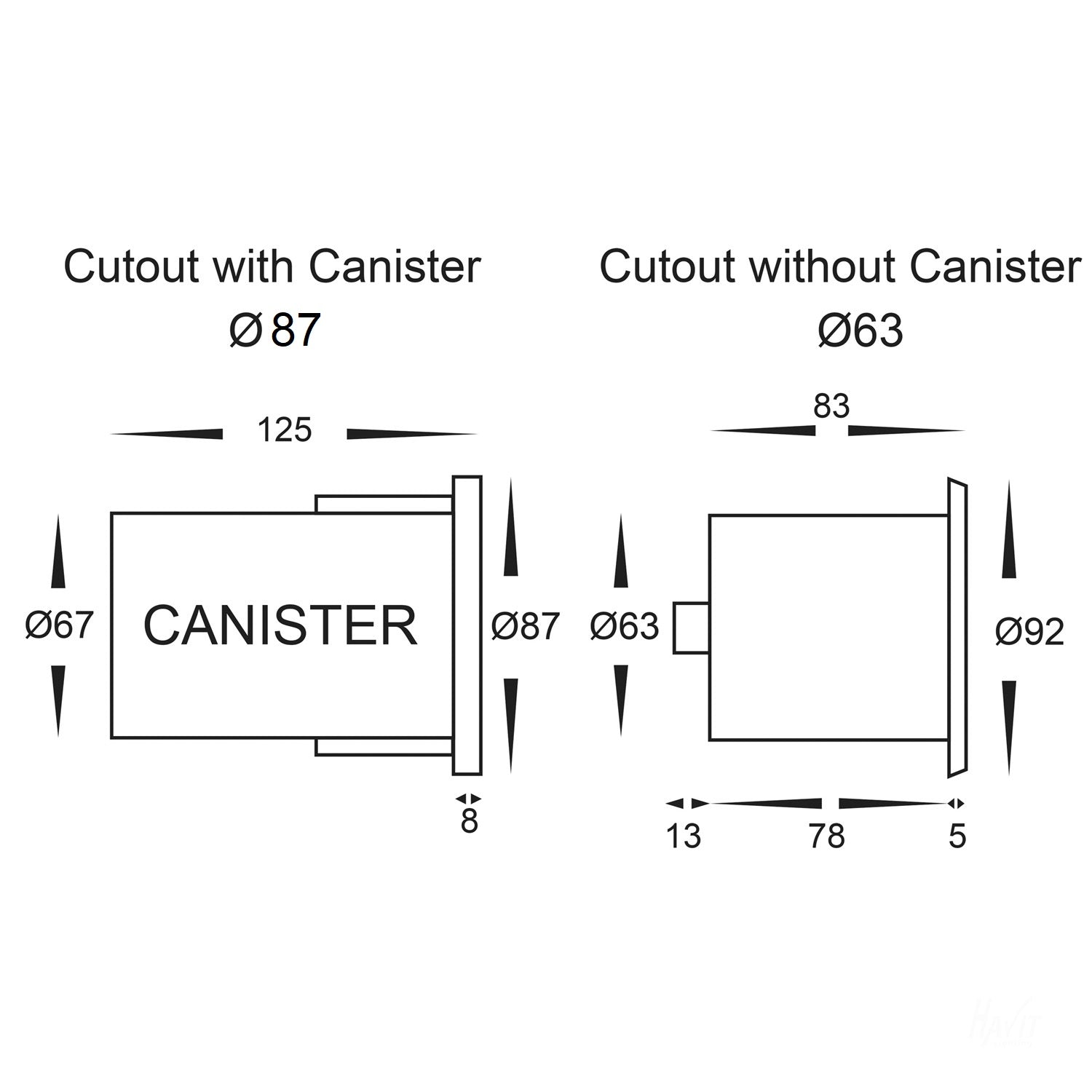 HV19102T - Viale 316 Stainless Steel TRI Colour LED Driveway Light with Grill