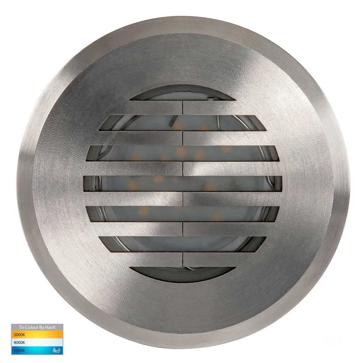 HV19102T - Viale 316 Stainless Steel TRI Colour LED Driveway Light with Grill