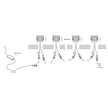 HV28261RGBCW - Flame Single Mini Deck Light RGBCW IP67 316 Stainless Steel