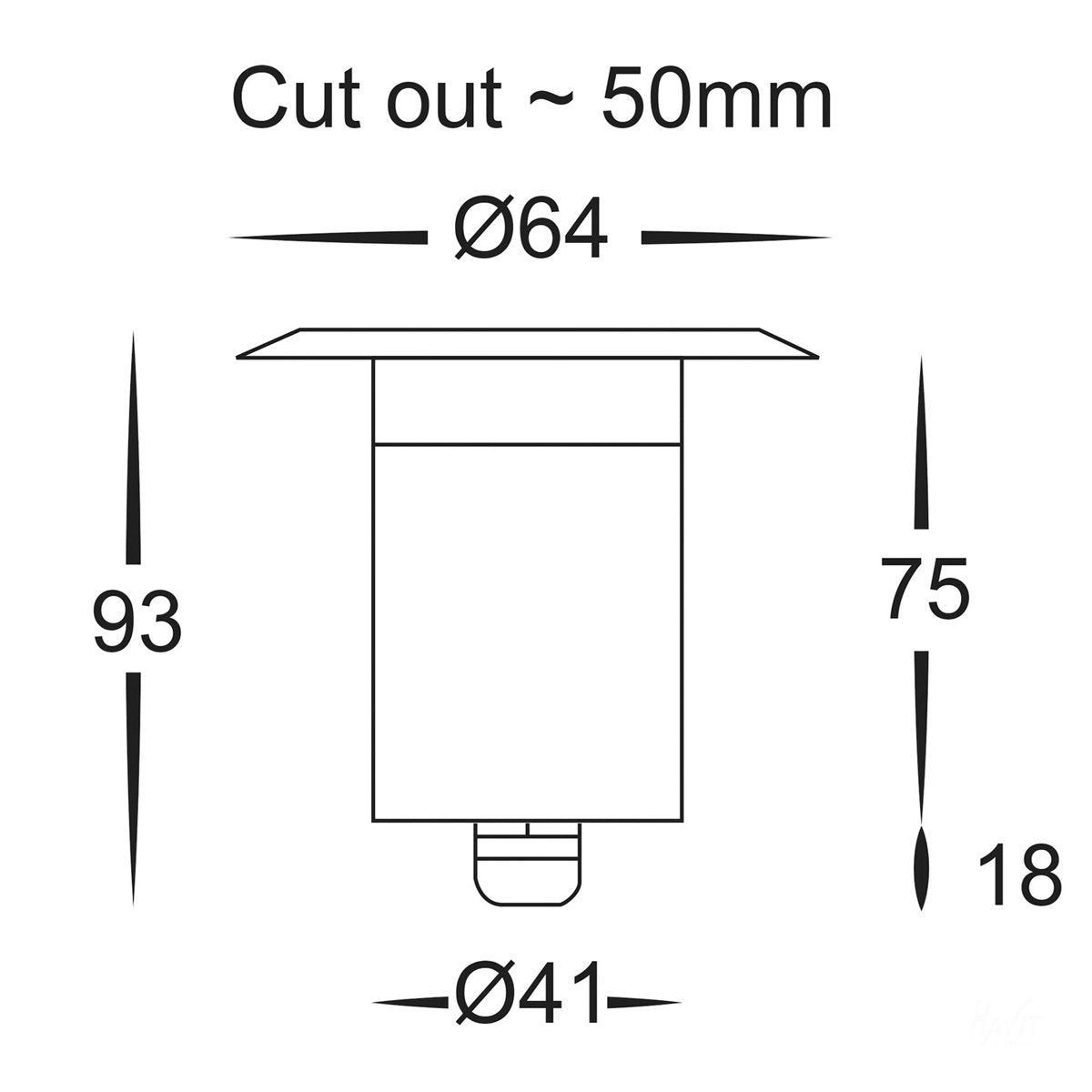 12v DC 3w LED Tekk Stainless Steel Mini Deck Light 316 Stainless Steel Face in 5500K