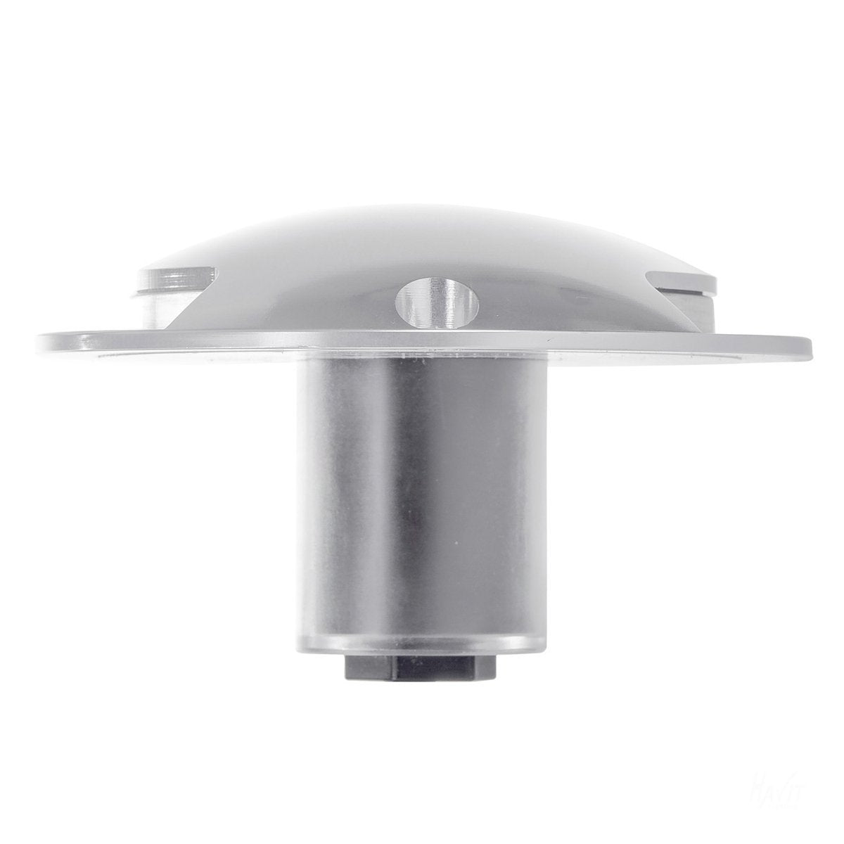 12v DC 2 x 3w LED Dome Silver Aluminium two way Deck light in 5500K