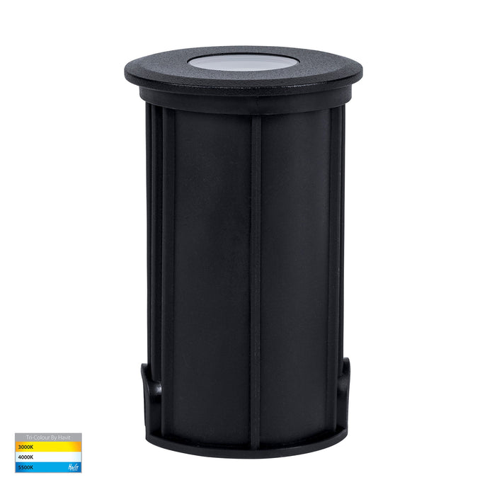 HV2881T-BLK-12V -  Elite Black Aluminium LED Deck or Inground Lights