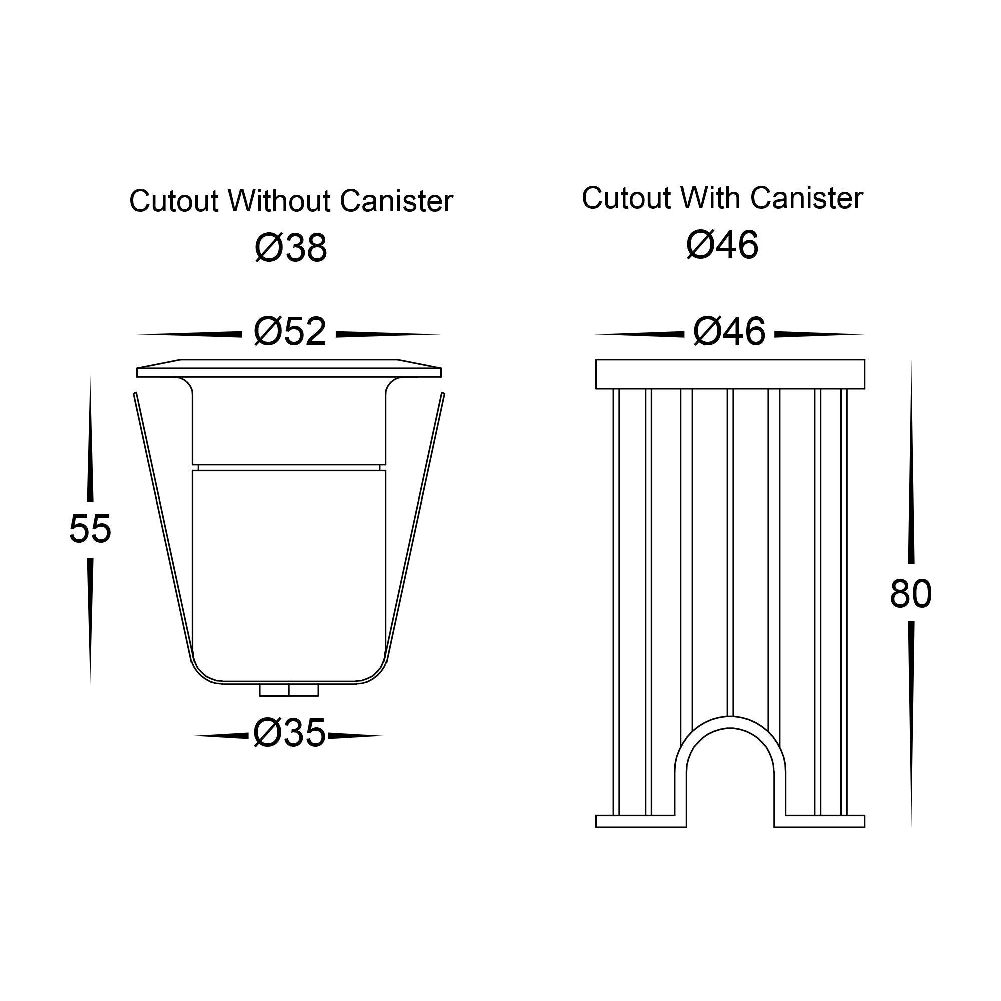 HV2881T-BLK-12V -  Elite Black Aluminium LED Deck or Inground Lights