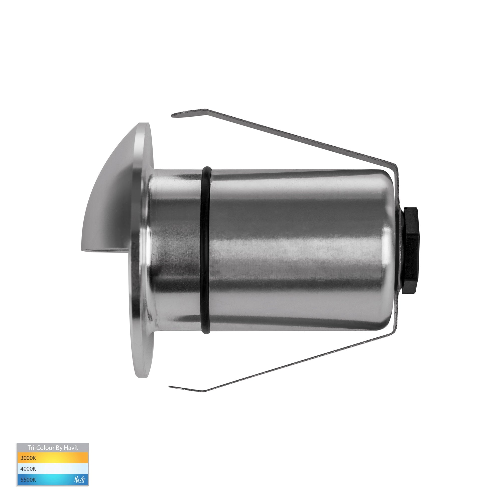 HV2883T-SLV-12V -  Elite Silver Aluminium LED Wall or Step Light with Eyelid