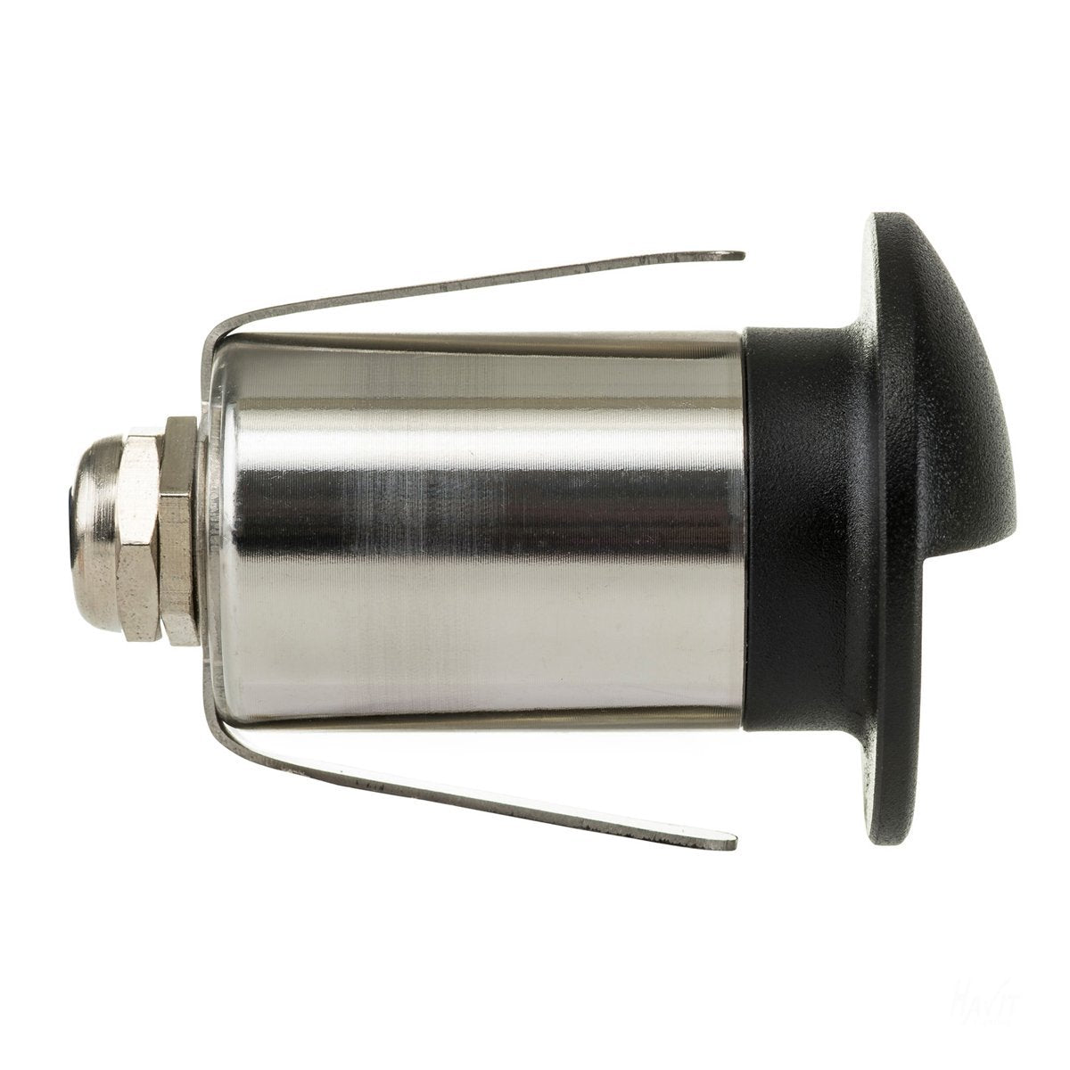 12v DC Mini Ollo 1w LED Mini Recessed Step Light with Eyelid Black in 5500K