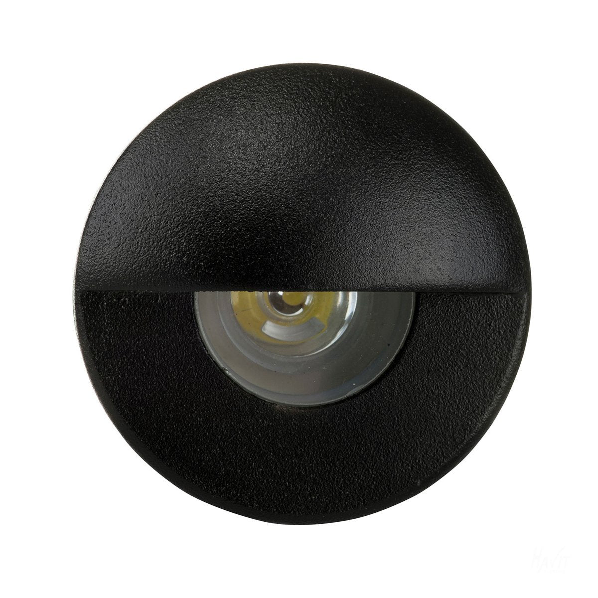 12v DC Mini Ollo 1w LED Mini Recessed Step Light with Eyelid Black in 5500K