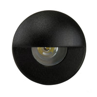 Thumbnail for 12v DC Mini Ollo 1w LED Mini Recessed Step Light with Eyelid Black in 5500K