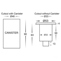 Thumbnail for 12v DC Mini Ollo 1w LED Mini Recessed Step or In-ground Light Black in 5500K