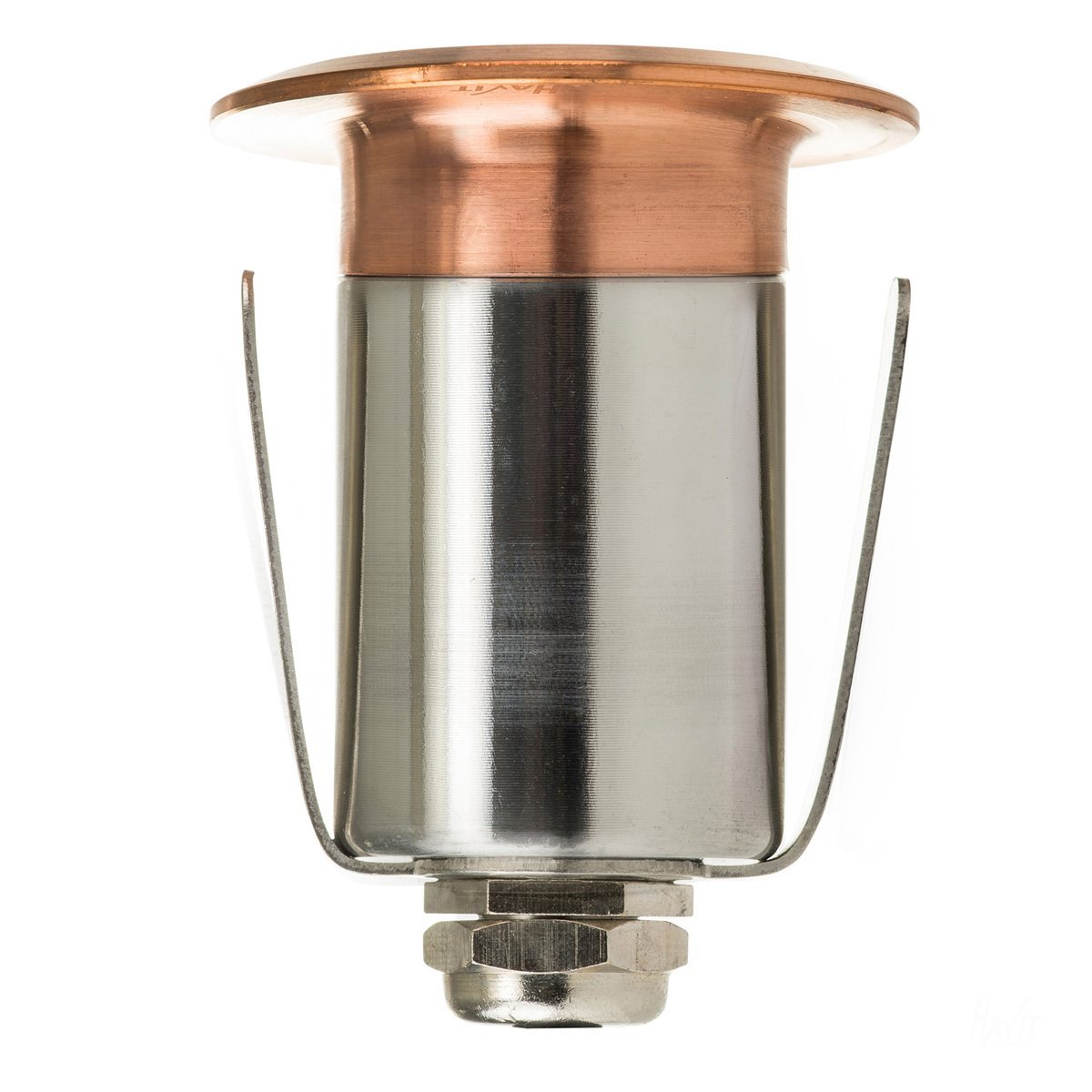 12v DC Mini Ollo 1w LED Mini Recessed Step or In-ground Light Copper in 5500K