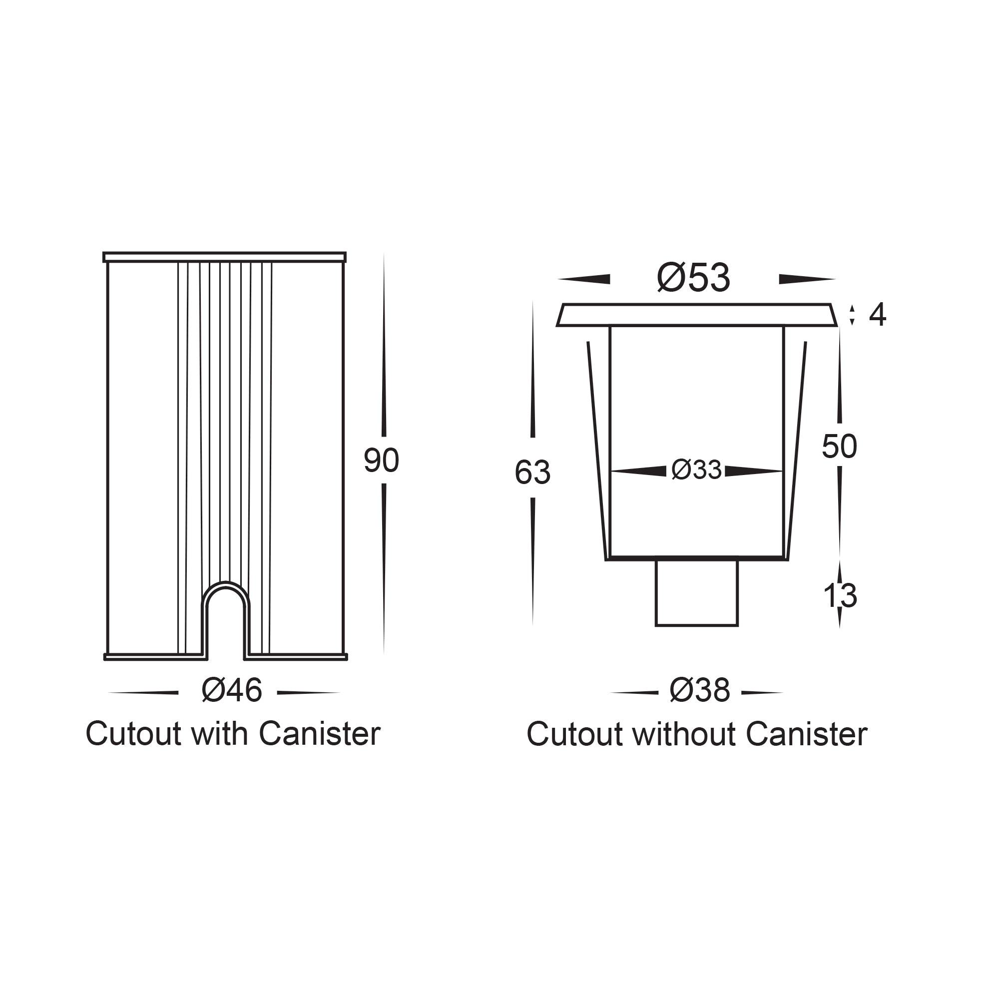 HV2892T-CP-12V - Mini Ollo Copper LED Step or Inground Light