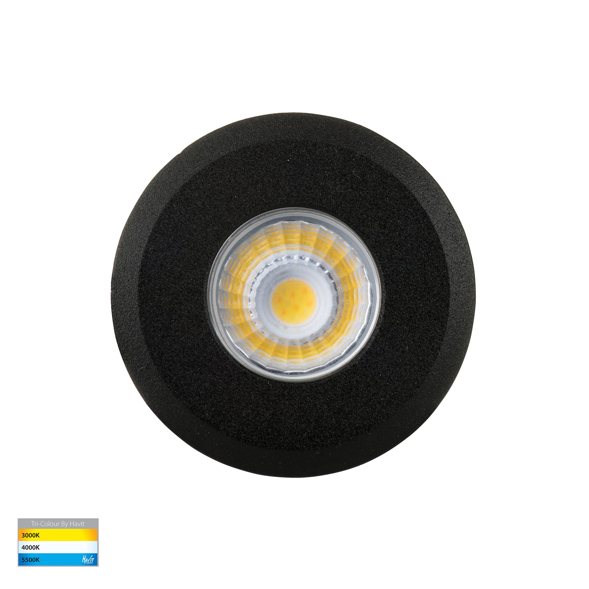 HV2892T-BLK-12V - Mini Ollo Black LED Step or Inground Light