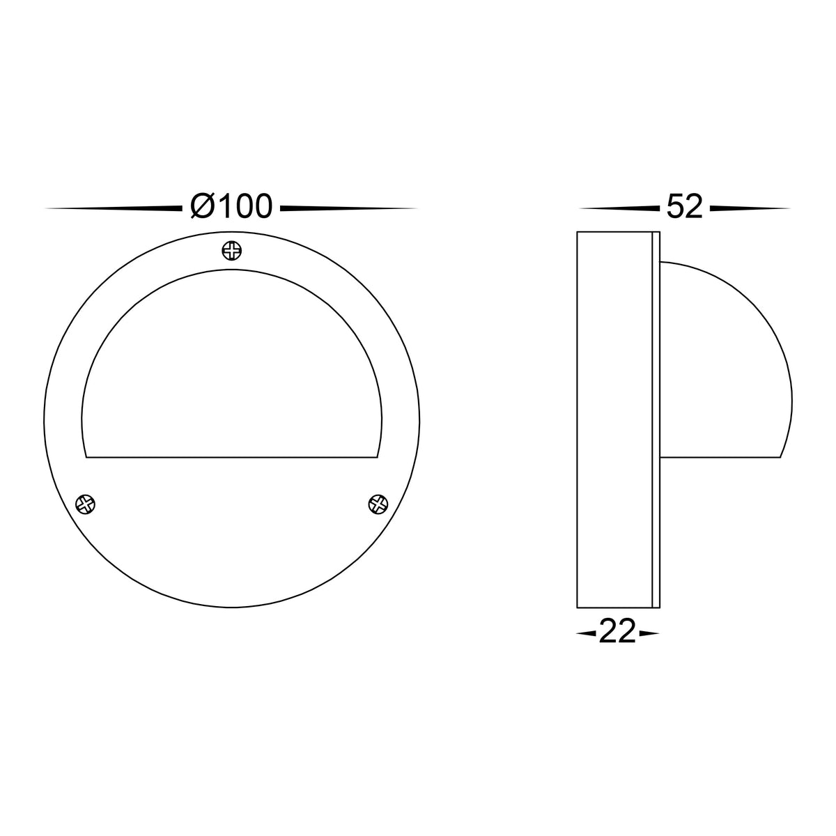 HV2903T-BR - HV2904T-BR - Pinta Solid Brass Step Lights with Eyelid