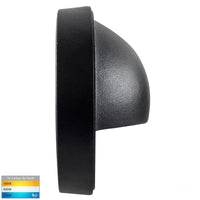 Thumbnail for 240v DC Pinta 2.3w Tri-Colour LED Surface Mounted Black Step Light with Eyelid - HV2923T
