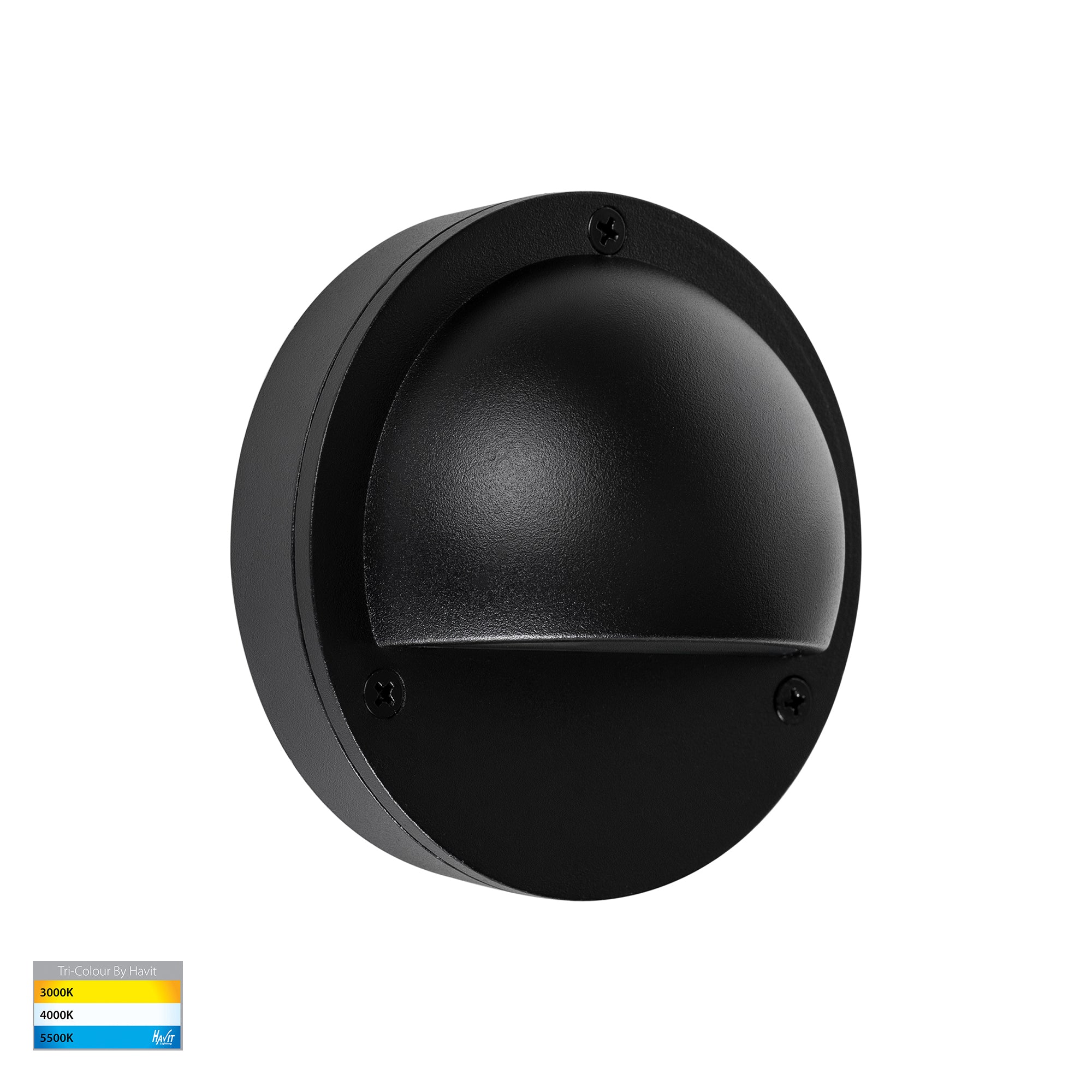 HV2921-HV2924 - Pinta Black Step Lights with Eyelid