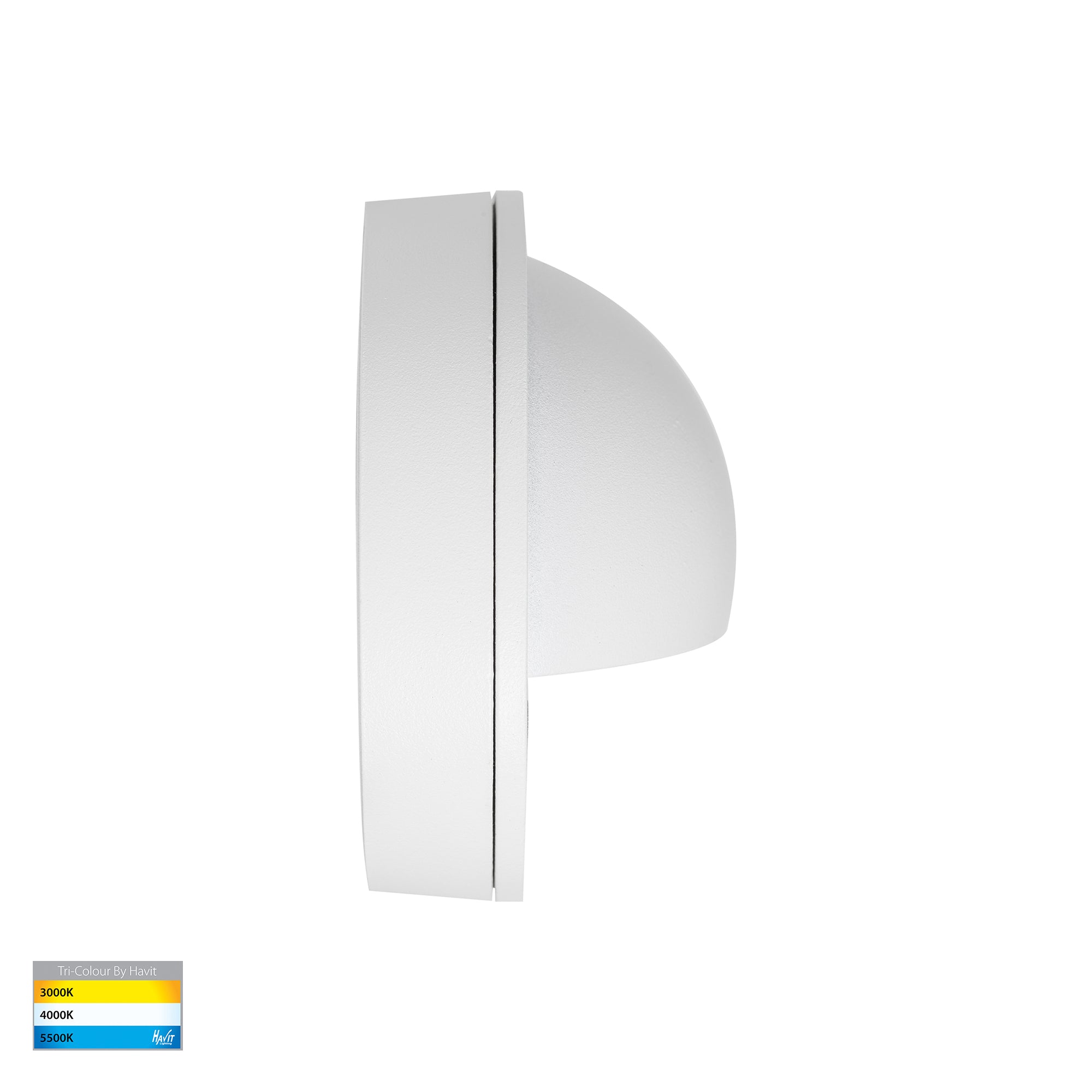 HV2923T-WHT | HV2924T-WHT - Pinta White Step Lights with Eyelid
