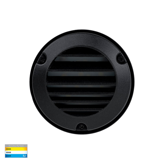 HV2925T-12V - Pinta Black Louvered Step Lights
