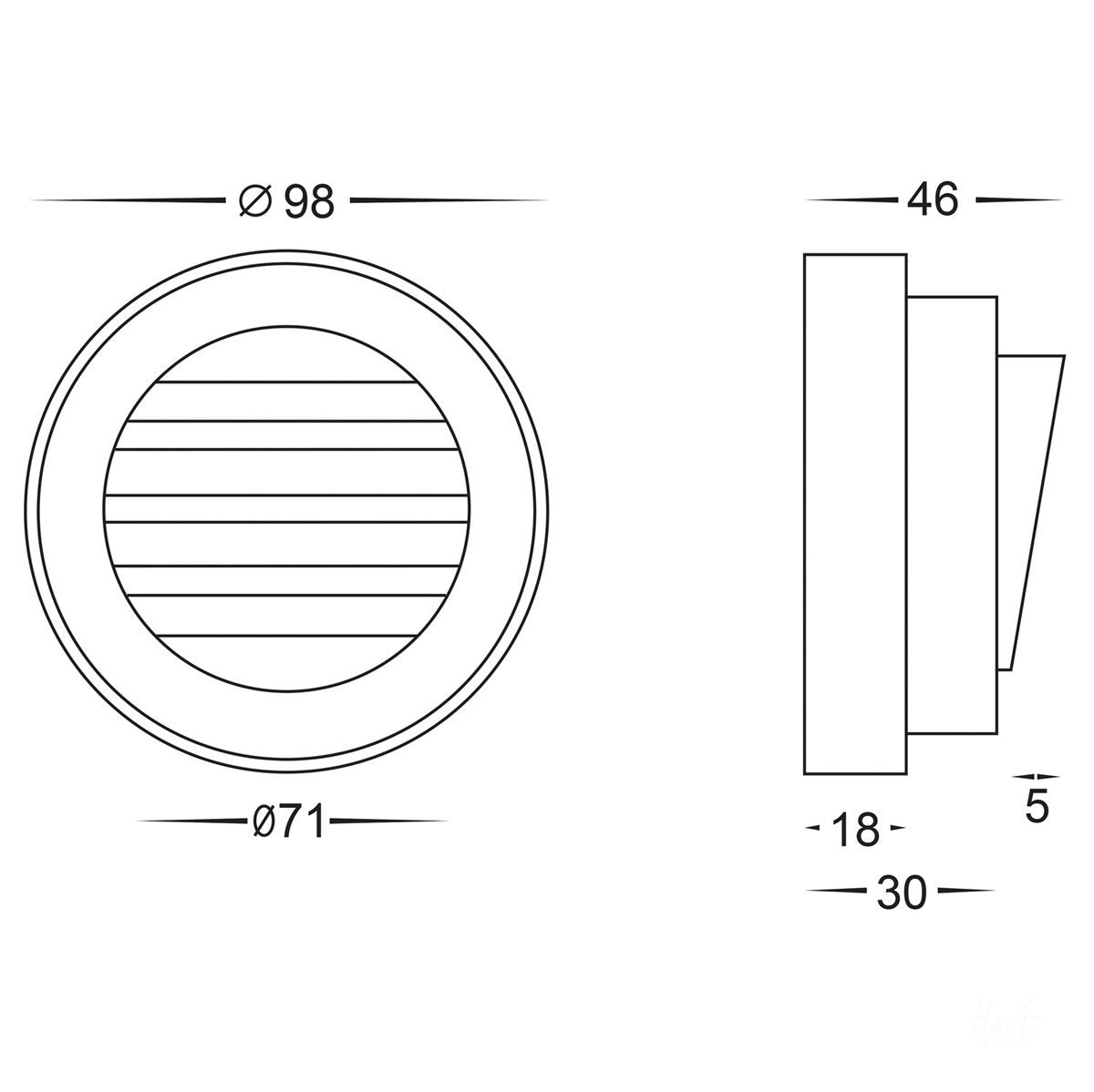 HV2925 - Dimensions