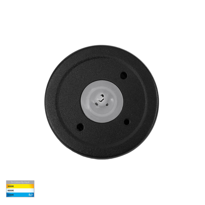 HV2927T-BLK-12V | HV2927T-BLK-240V - Veko Black Step Lights with Eyelid