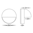 HV2927T-WHT-12V | HV2927T-WHT-240V - Veko White Step Lights with Eyelid