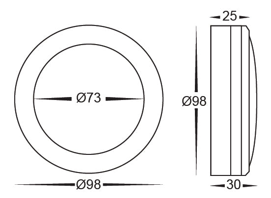HV2960T-BLK-12V | HV2960T-BLK-240V - Nava Black LED Step Lights