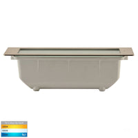 Thumbnail for Bata Recessed DC 12v 10w LED Tri-Colour Brick Light with Plain 316 Stainless Steel Face