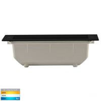 Thumbnail for Bata Recessed DC 12v 10w LED Tri-Colour Brick Light with Grill Black Face