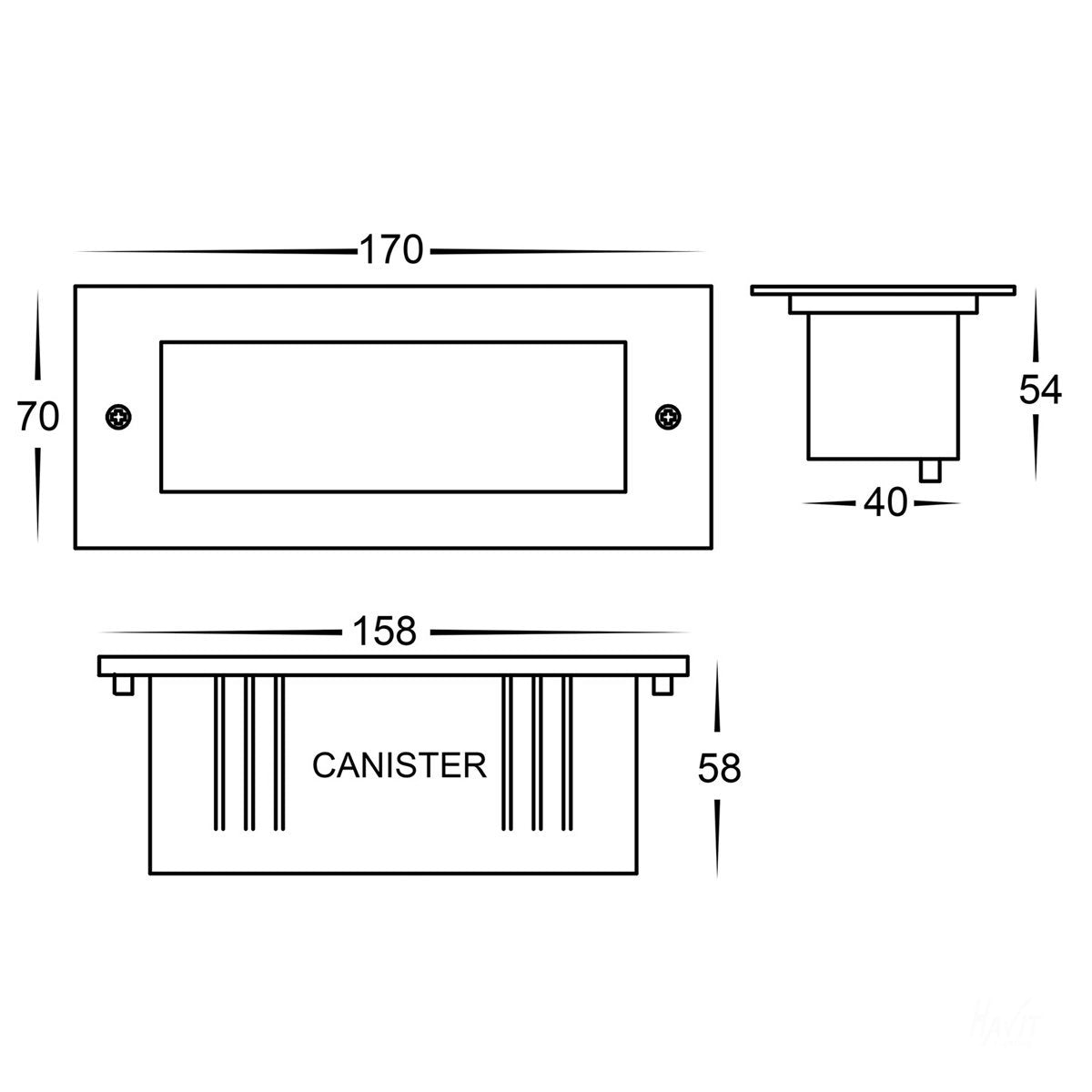 HV3005 Dimensions