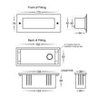 HV3005T-SS316-12V | HV3005T-SS316-240V - Bata 316 Stainless Steel 6w LED Brick Light