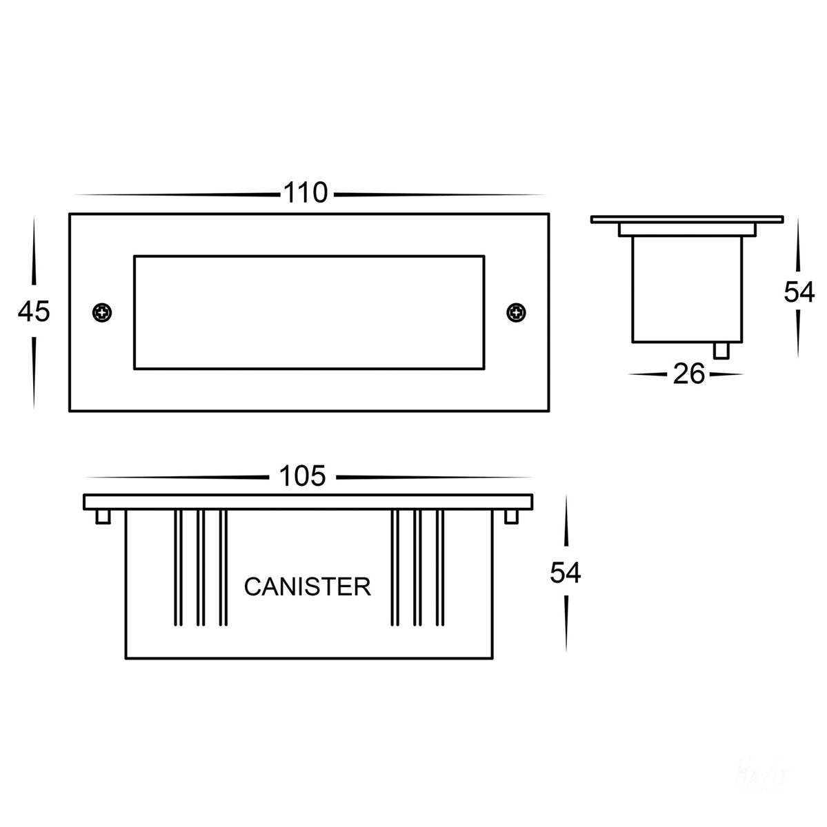 HV3007 Dimensions