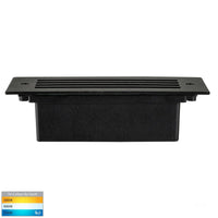 Thumbnail for Bata Recessed DC 12v 3w LED Tri-Colour Brick Light with Grill Black Face