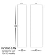 HV3106T-BLK-240V | HV3106T-BLK-12V - Paso Black Recessed LED Step Light