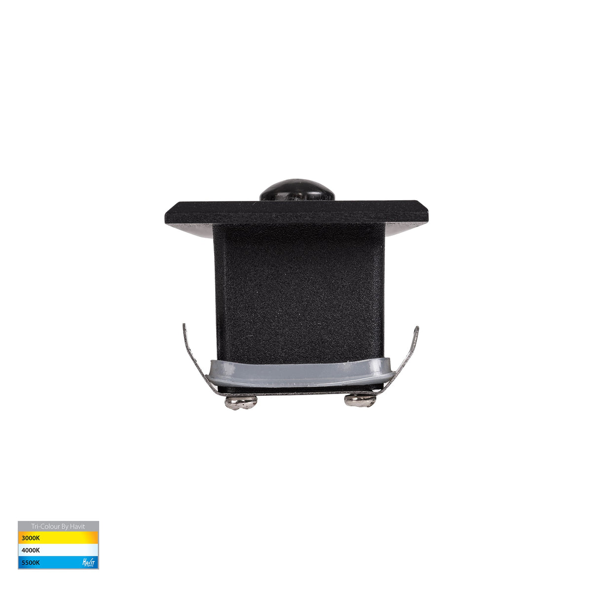 HV3106T-BLK-240V-PIR - Paso Black Recessed LED Step Light with Sensor