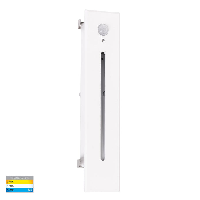 HV3106T-WHT-240V-PIR - Paso White Recessed LED Step Light with Sensor