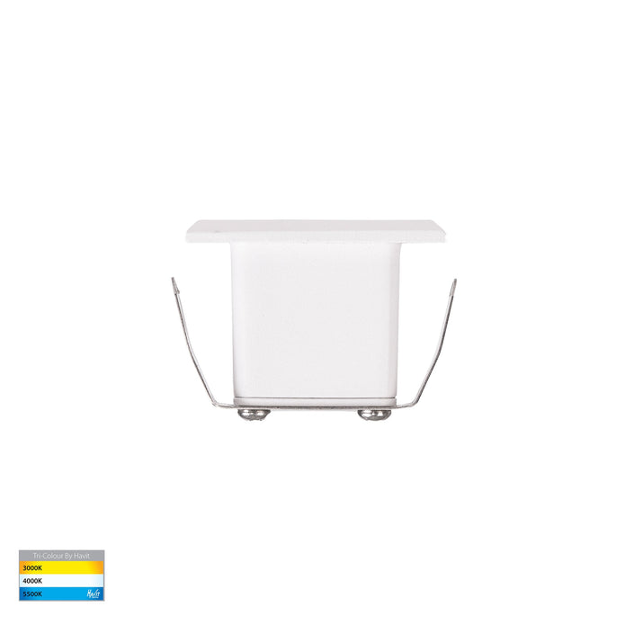 HV3106T-WHT-240V-PIR - Paso White Recessed LED Step Light with Sensor