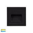 HV3112T-BLK-240V | HV3112T-BLK-12V - Trin Black Square Recessed LED Step Light