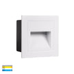 HV3112T-WHT-240V | HV3112T-WHT-12V - Trin White Square Recessed LED Step Light