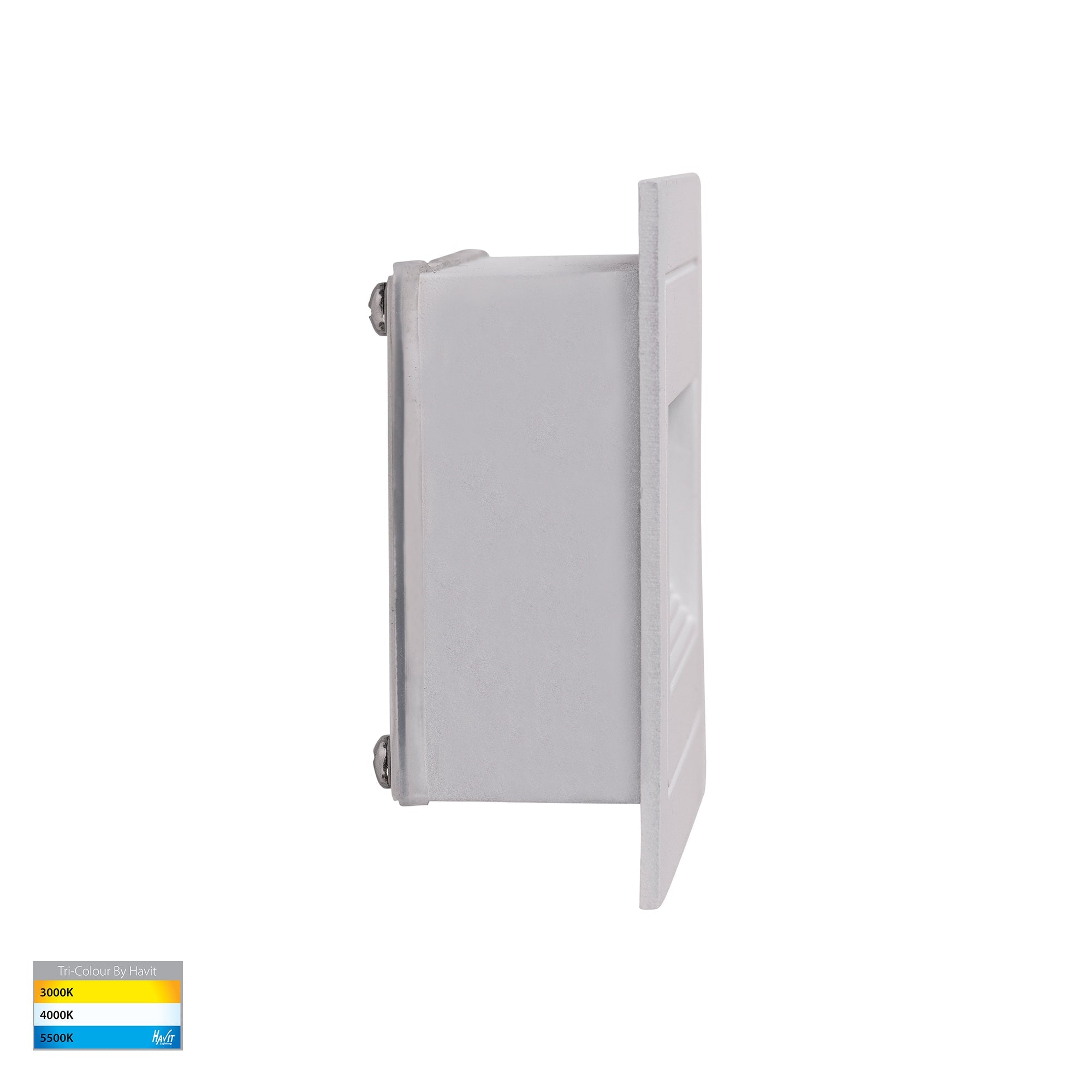 HV3113T-WHT-240V | HV3113T-WHT-12V - Trin White Rectangular Recessed LED Step Light