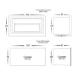 HV3113T-WHT-240V | HV3113T-WHT-12V - Trin White Rectangular Recessed LED Step Light