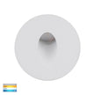 HV3206T-WHT-12V - Mini Reces White Round TRI Colour Recessed LED Step Light