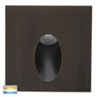 HV3215T-AB-12V - Reces Antique Brass Square TRI Colour Recessed LED Step Light
