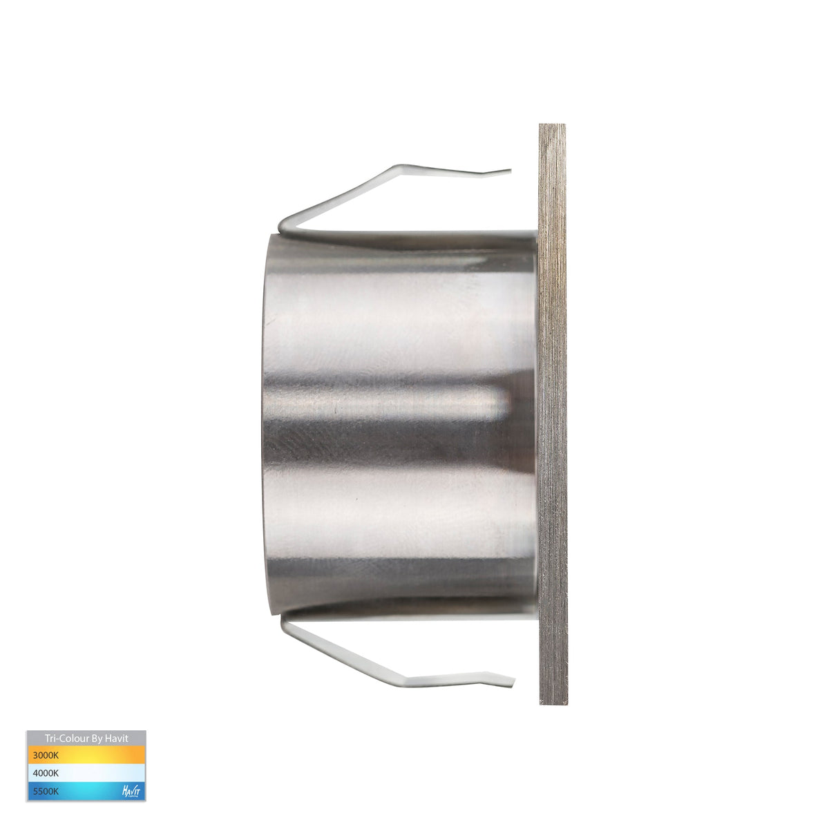 HV3216T-SS316-12V - Mini Reces 316 Stainless Steel Square TRI Colour Recessed LED Step Light