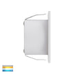 HV3216T-WHT-12V - Mini Reces White Square TRI Colour Recessed LED Step Light