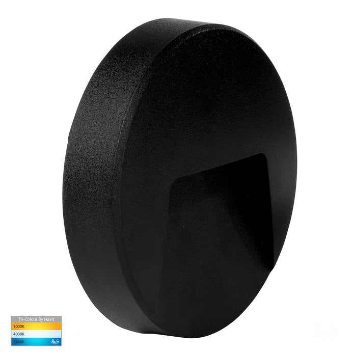 HV3221T-BLK - Seefore Polycarbonate Black LED Step Light