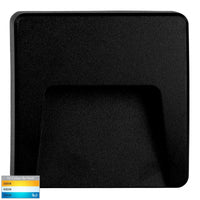Thumbnail for Seefore 12V DC 3W LED Tri-Colour Square Step Light in Black